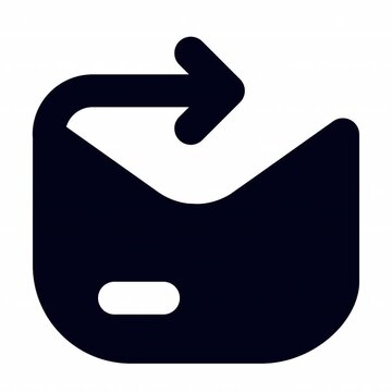 Mail Forward animation icon for social media, presentations, videos, websites. Alpha Channel