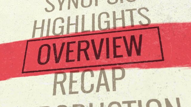 Overview 3D Scrolling Title Animation