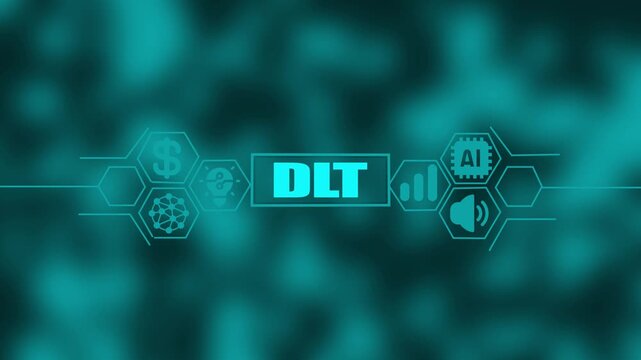 Teal abstract background with glowing digital representing artificial intelligence deep learning financial data and technology concepts
