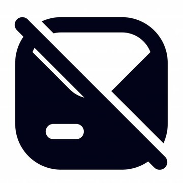 Mail Off animation icon for social media, presentations, videos, websites. Alpha Channel