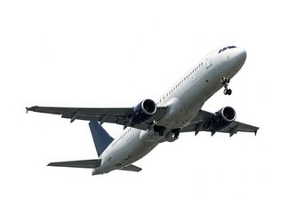 Fototapeta premium Airplane taking off or landing in the sky