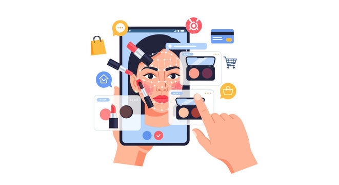 Virtual Try-On Makeup App with Augmented Reality | Online Beauty Shopping & AI Face Tracking Technology