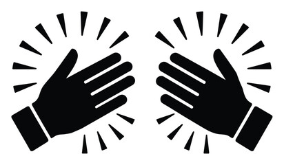 Obraz premium Applause Hands Vector Illustration