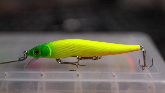 Fishing wobblers for predatory fish of various colors and patterns