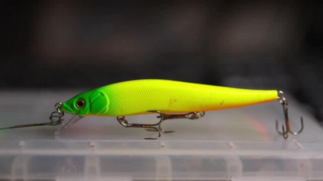 Fishing wobblers for predatory fish of various colors and patterns