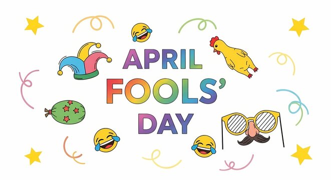 Vibrant April Fools Celebration Banner