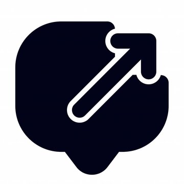 Message Share animation icon for social media, presentations, videos, websites. Alpha Channel
