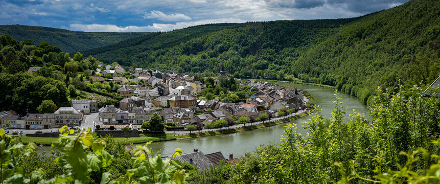 View on the city of Montherme in the Ardennes