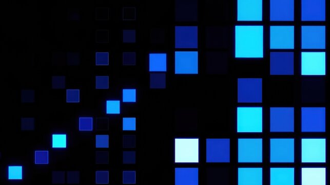 Matrix visualization. Blue shades represent values, intensity varies. Data points arranged in grid format, showing relationships.