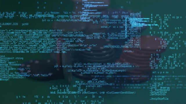 Animation of data processing over casino chips