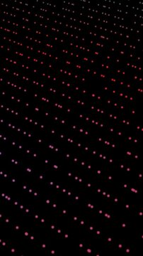 Glowing colorful small dots digital abstract technology background video.
