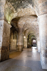 Obraz premium Old underpass in the old town of Split, in Dalmatia, in late summer