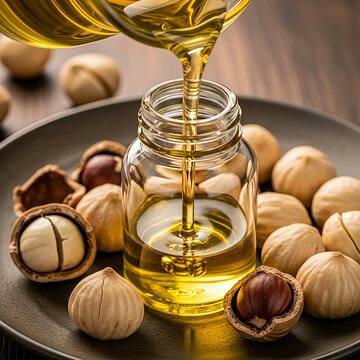 Traditional Herbal Kemiri Oil Pour with Clean Minimal Aesthetic