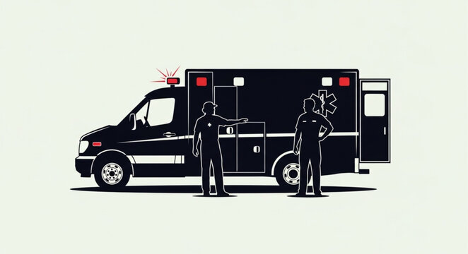 Emergency Response - Ambulance and Paramedics in Action.