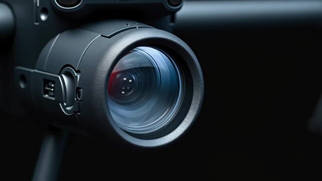 Extreme Macro Military Drone Targeting Lens Infrared Scan