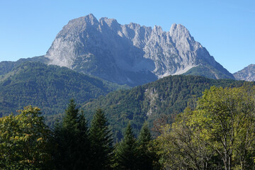 Fototapeta premium Blick von Osten auf den Wilden Kaiser