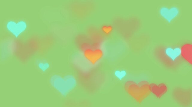 Pistachio Hearts Love Valentine's Day social media promo video advertising marketing animation template commercial intro opener brand content motion graphics trendy modern dynamic eye catching clean