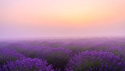 Obraz premium lavender field at sunset