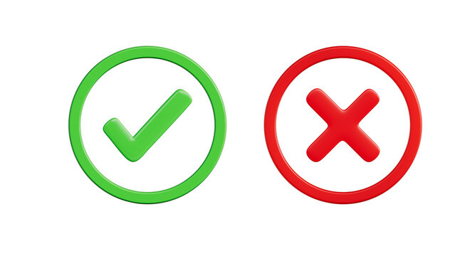 Approval and rejection symbols