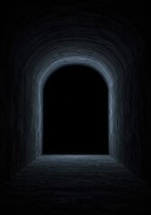 Obraz premium Abstract visualization of overwhelming silence and infinite negative space, portraying a deep, empty echo chamber or vast, resonant void, conceptual, resonance, volume