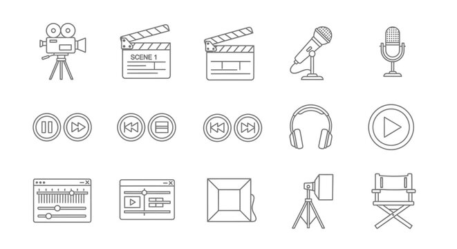 Film and video production tools.
