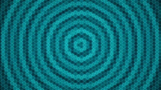 Hex Grid Ripple Futuristic Surface Animation