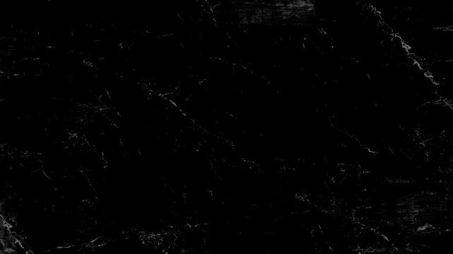 Abstract grunge dirty monochrome background. Scratched damaged dynamic overlay texture surface in trendy vintage stop motion style. Seamless loop animation.