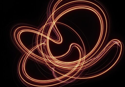 Intricate web of illuminated curves and unpredictable detours, symbolizing chaos, complex decision making, and dynamic systems, light, planning, web