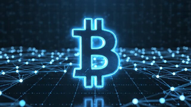 Bitcoin digital currency symbol