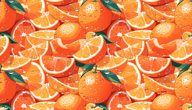 orange slices background