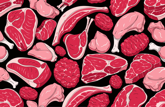 background of red and black pepper