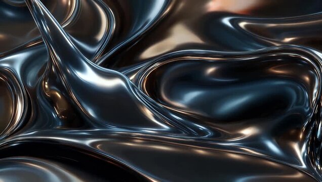 Elegant liquid metal texture featuring abstract flowing patterns and high tech silver ripples ideal for futuristic motion graphics digital art and creative high end backgrounds