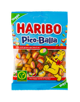 Haribo pico-balla vegetarian gummy candy snack bag
