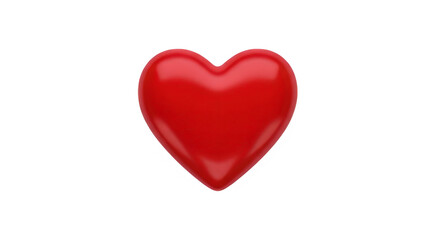 Fototapeta premium Shiny red heart shape symbol