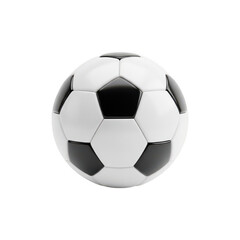 Fototapeta premium Classic black and white soccer ball with pentagonal and hexagonal patterns