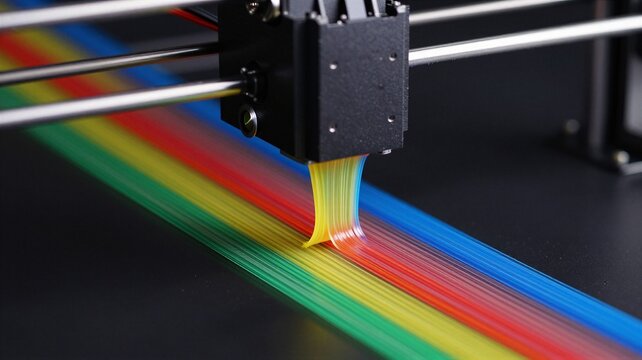 Colorful Rainbow Extrusion