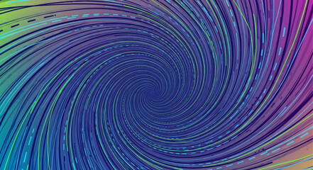 Obraz premium Vibrant Swirling Vortex - A Mesmerizing Abstract Design with Dynamic Colors.