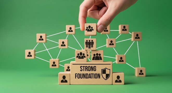Building a strong foundation through interconnected teamwork and collaboration