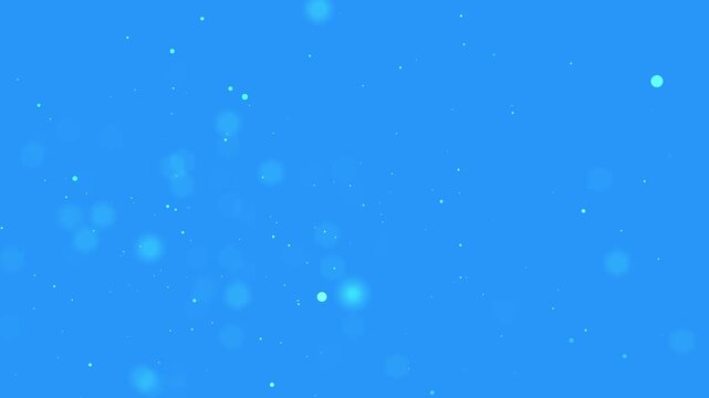 Dodger Blue Light Particle Floating Abstract Motion Background. The subtle movement and airy composition create a calm and modern visual atmosphere.