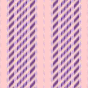 Seminine vertical background lines, canadian seamless textile vector. Hivid stripe texture pattern fabric in light and purple colors.