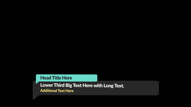 Broadcast Motion Shapes Lower Third 2 &ndash; Dynamic Abstract Shapes Animation, Modern TV Graphics Elements for Promo, Lower Thirds, Transitions and Broadcast Design