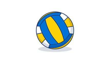 Fototapeta premium Volleyball Ball Isolated on White Background Sport Equipment.