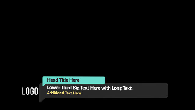 Broadcast Motion Shapes Lower Third 4 &ndash; Dynamic Abstract Shapes Animation, Modern TV Graphics Elements for Promo, Lower Thirds, Transitions and Broadcast Design