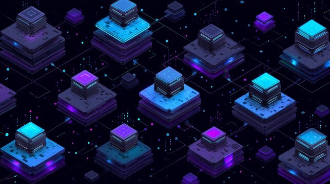 Modular AI Server Network Architecture Visualization