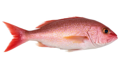 Fresh whole red snapper fish with vibrant scales and fins, ready for market or meal © Maria