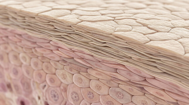 human skin layers structure skincare and dermatology concept