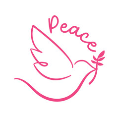 Fototapeta premium Peace dove symbol