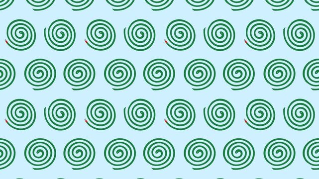 和風蚊取り線香 夏のループアニメーション背景