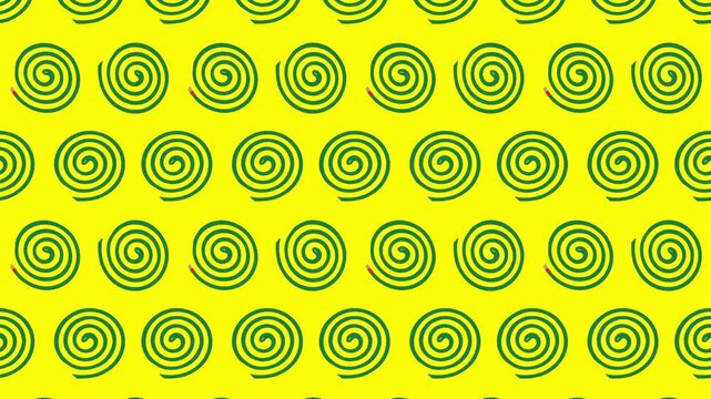 和風蚊取り線香 夏のループアニメーション背景