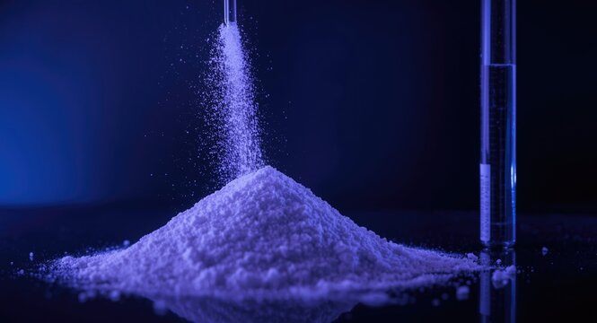 Purification and lubricant manufacturing with luminous barium hydroxide powder in lab